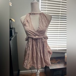Cord-strap dress